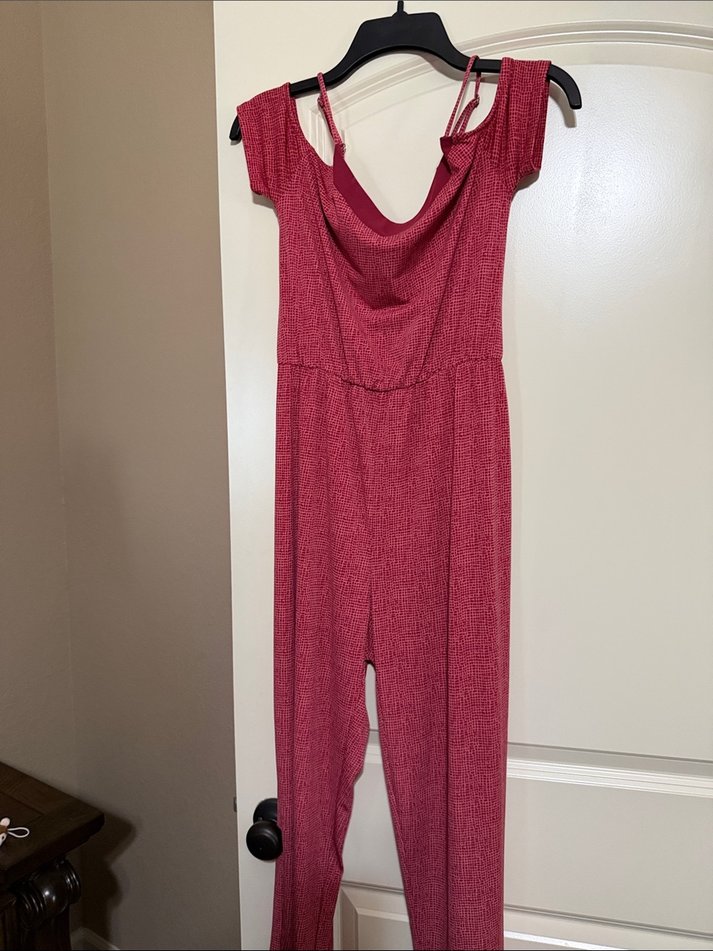 Simply Styled Raspberry Pink Cowl-Neck Jumpsuit